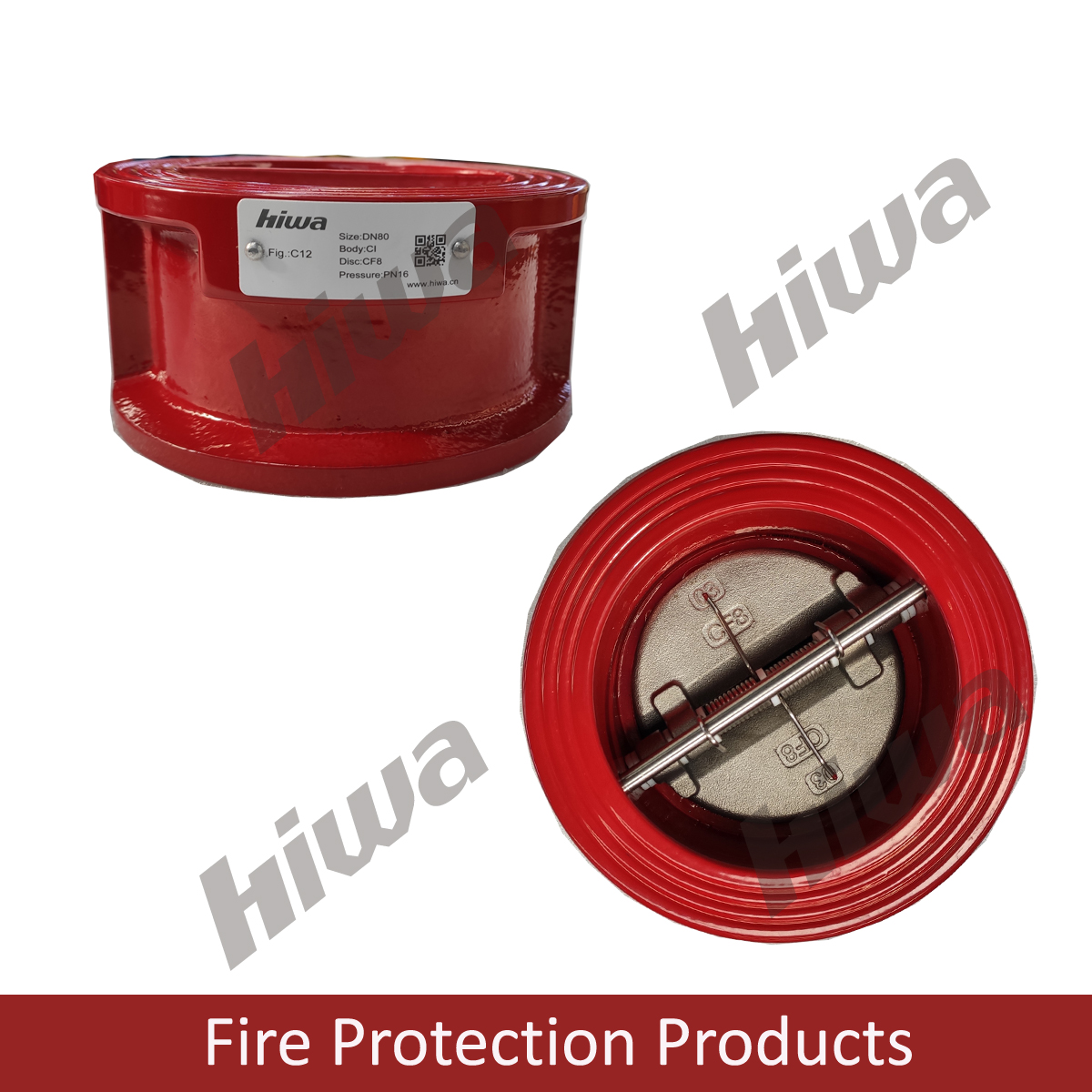 Fire service Wafer dual plate check valve